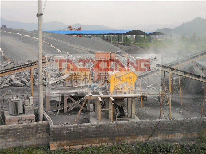 新型制砂生產(chǎn)線現(xiàn)場